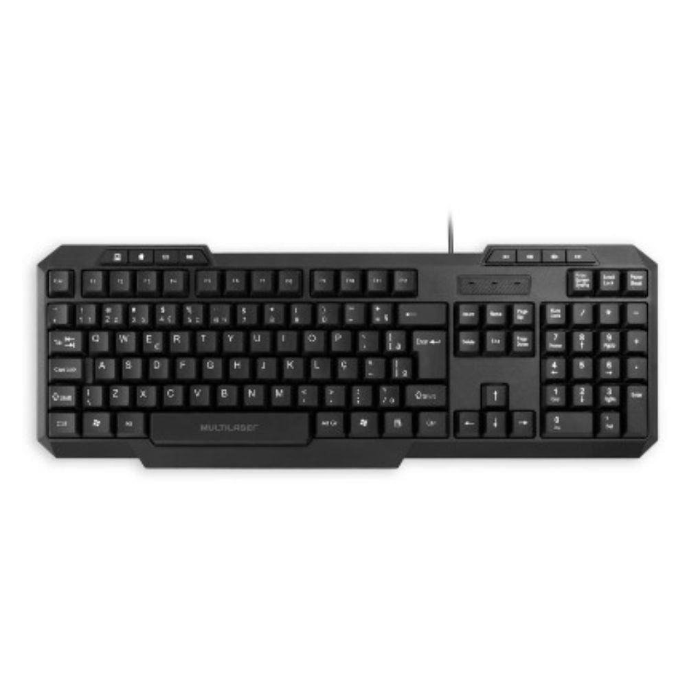 Teclado Multimídia Usb Preto Multilaser - TC206