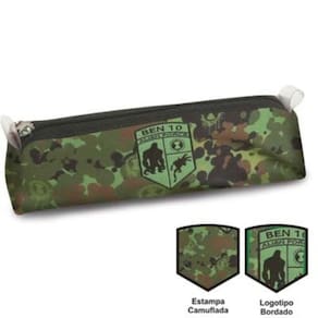 Ben 10 Alien Force Tween Camuflado - Estojo Soft - Dermiwil 10883