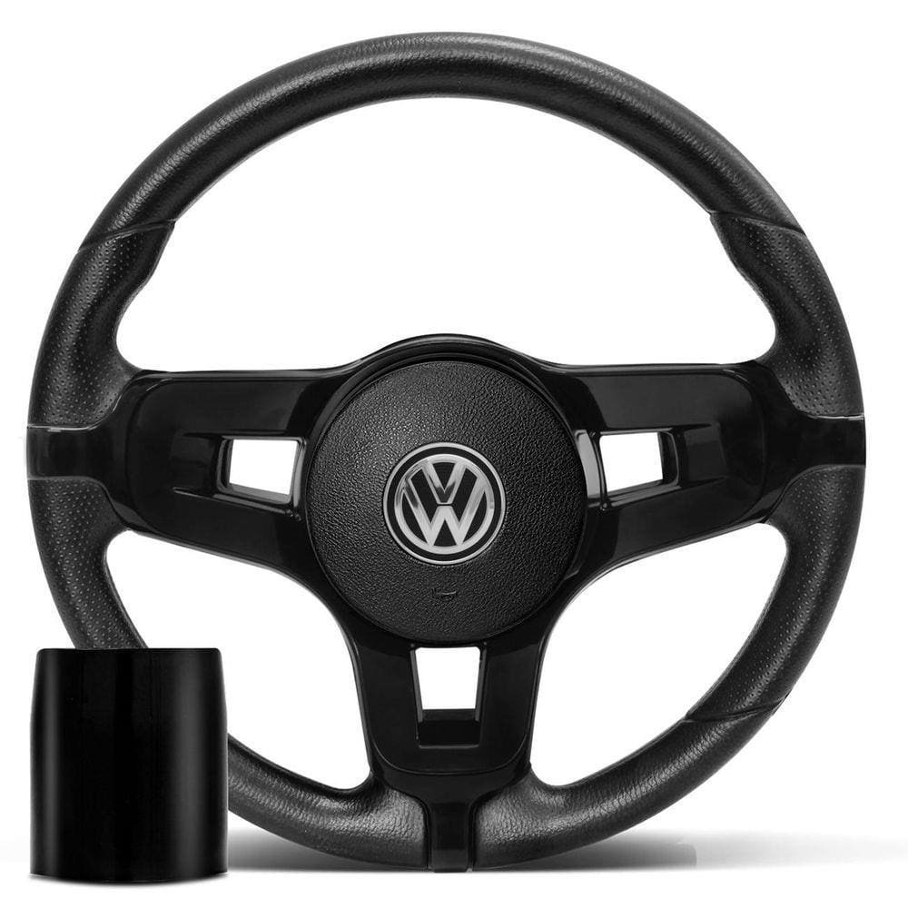 Volante Esportivo Jetta Alemão Preto Cubo Gol Saveiro Santana Parati Golf Bora Polo Fox 89 a 14