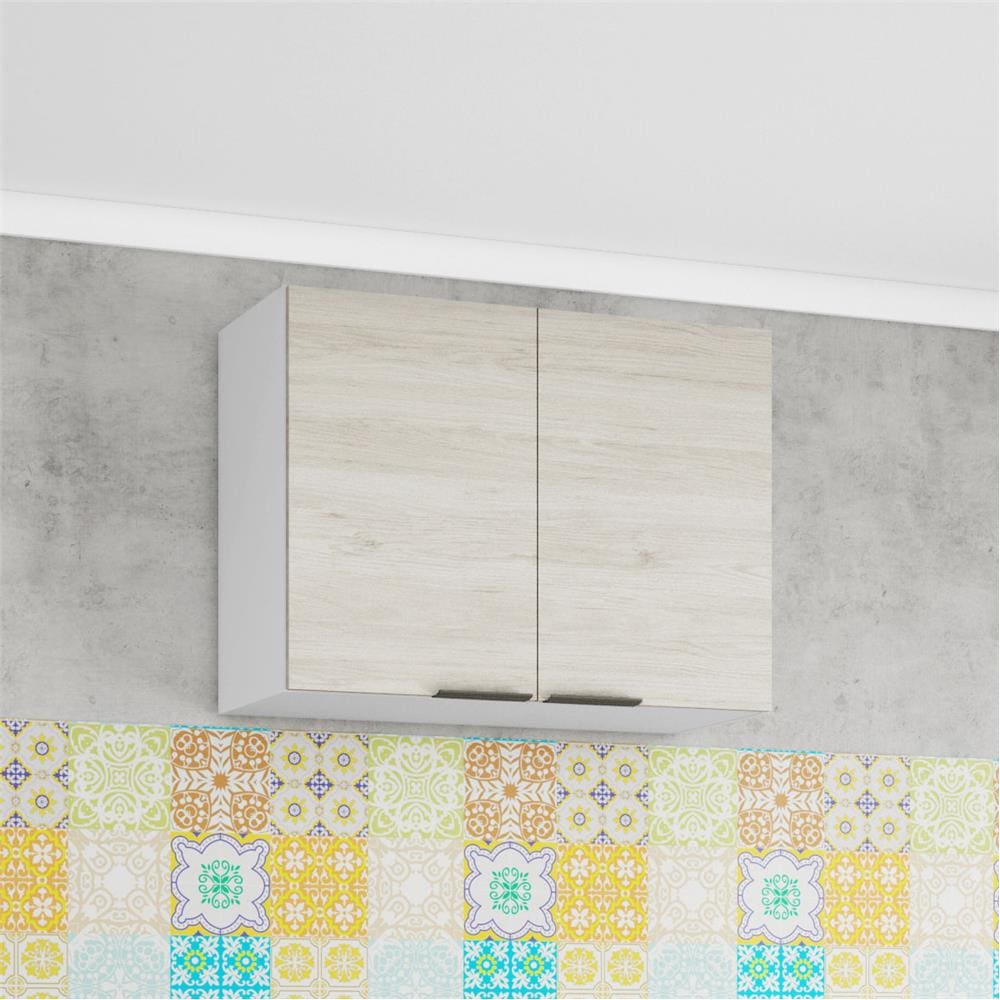 Armário Aéreo Bartira Rubi com 2 Portas e 1 Prateleira - 80cm de largura