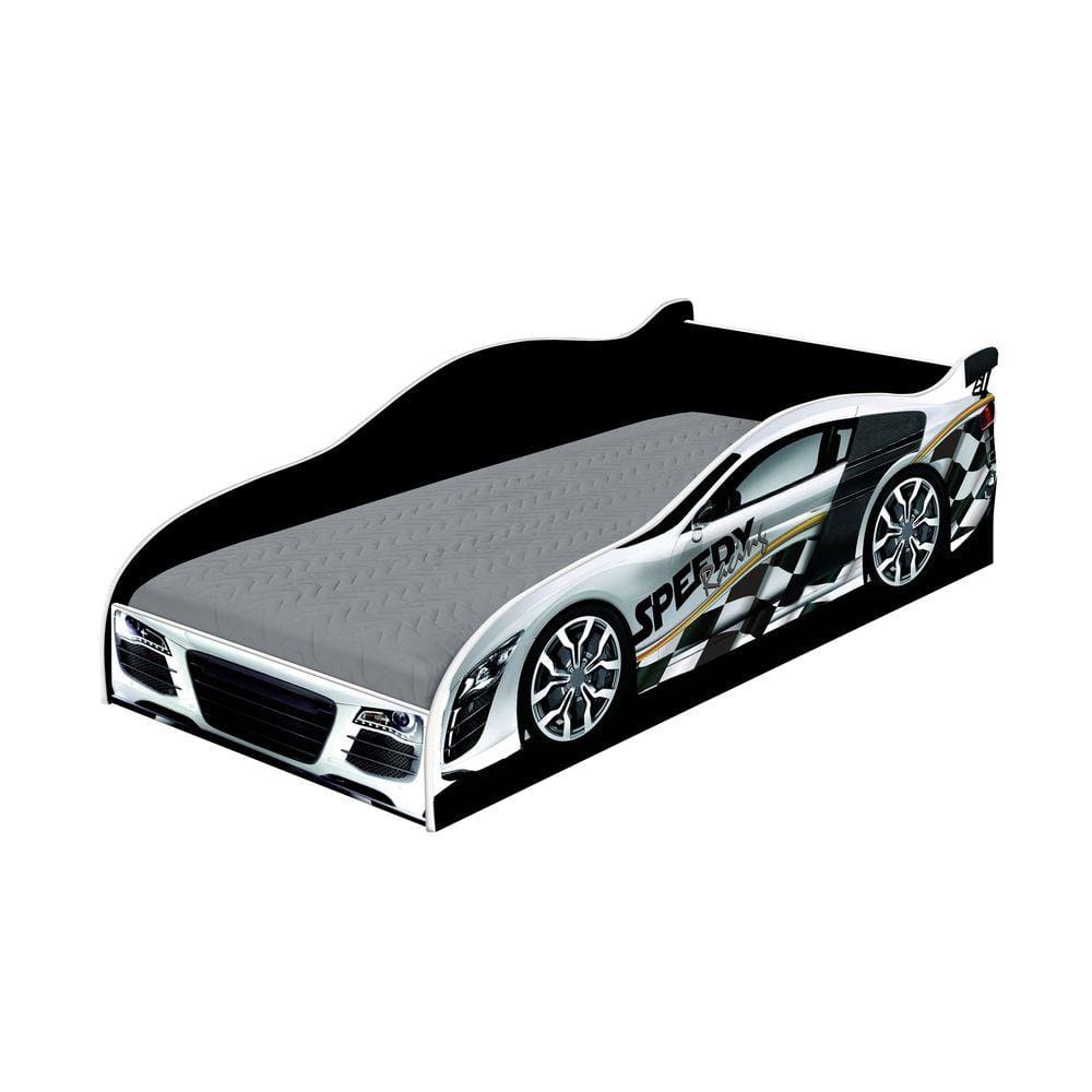 Cama carro solteiro drift 188x88 cm branco