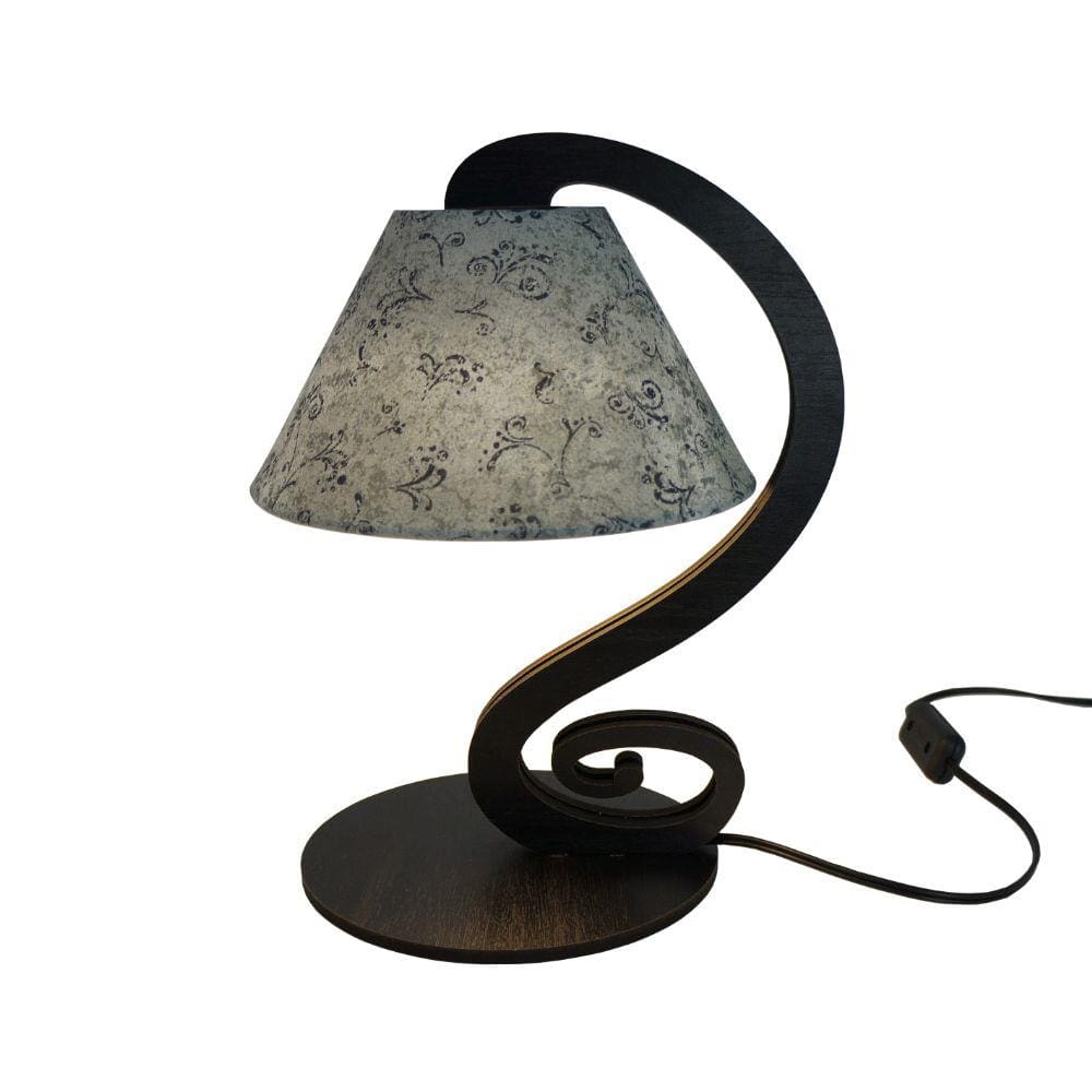 Abajur Sofia Crie Casa Preto e Branco