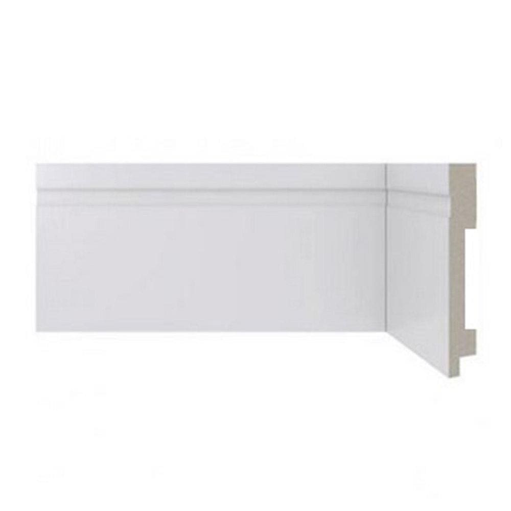 Rodapé Scandian com Friso 15mmx15cm Metro Linear Branco