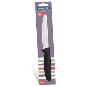 Faca para Churrasco 5" Tramontina Jumbo Plenus em Aço Inox Preto - 1 Peça