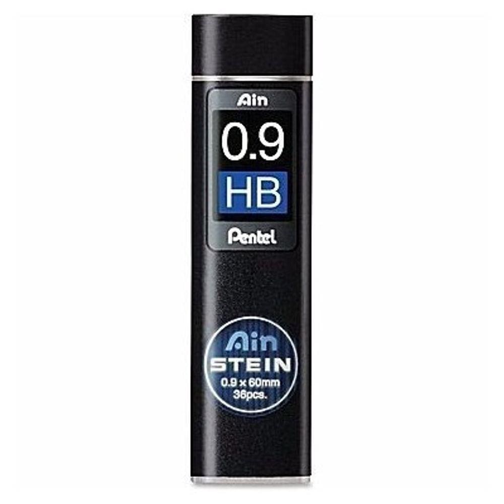 Pentel -grafite Ain Stein 0,9mm Hb - Tubo Com 36 Grafites