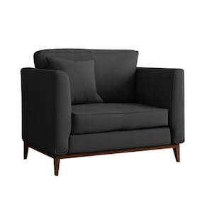 Poltrona Beny Pés e Base em Madeira Eco Algodão