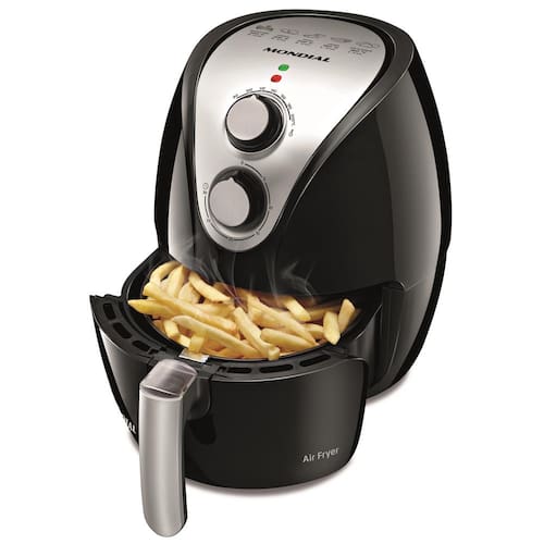 imagem-Fritadeira Air Fryer Mondial AF-16 - Preto/Prata - 110V
