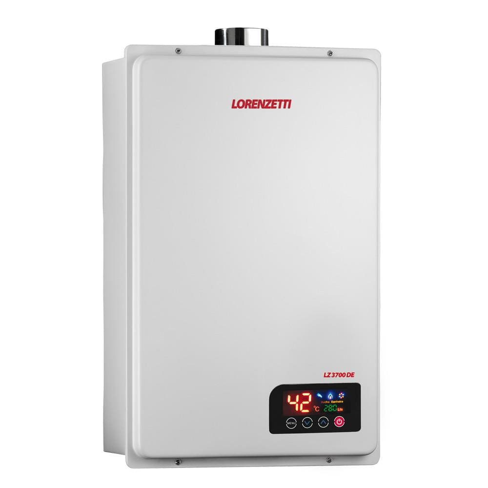 Aquecedor de Água a Gás Lorenzetti LZ 3700DE Por Exaustão Forçada Bivolt - Gás Natural