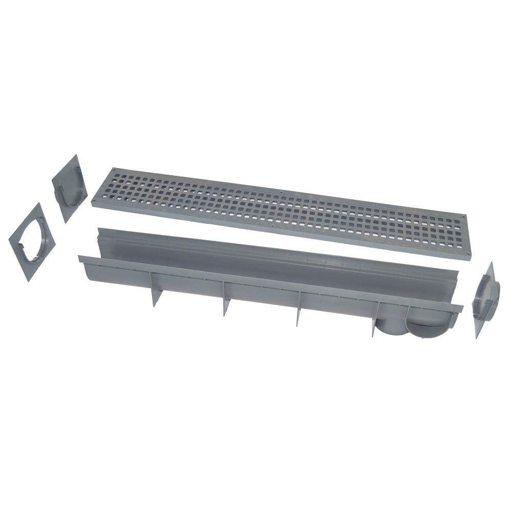 Calha De Piso Com Grelha 100 X 15 X 12 Cm - Mallton