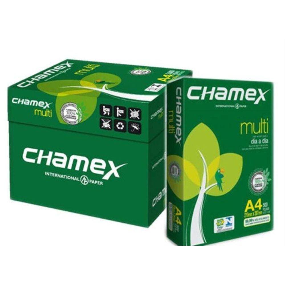 Caixa De Papel Sulfite A4 Chamex 5000 Folhas 75G/M²