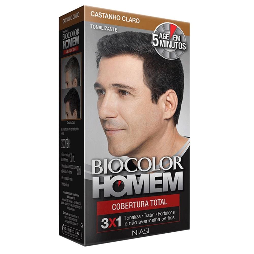 Tonalizante Homem Castanho Claro - BIOCOLOR