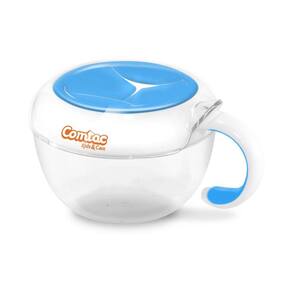 Porta Lanches com Tampa de Silicone - Azul - Comtac Kids - 4019