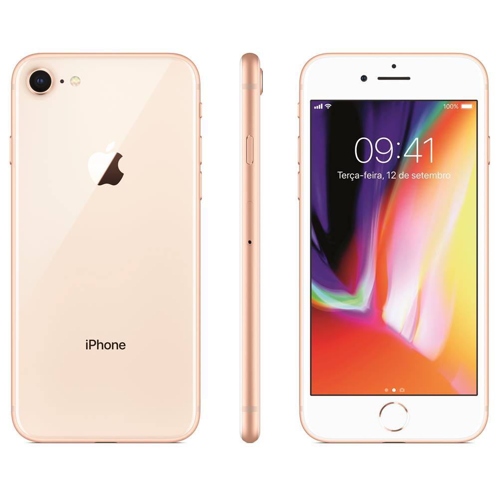 iPhone 8 Apple com 256GB, Tela Retina HD de 4,7”, | Ponto