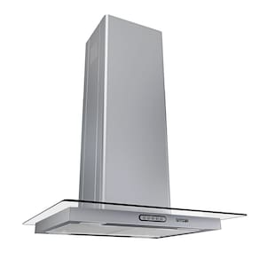 Coifa Ilha 60cm Vidro Reto Fogatti Inox