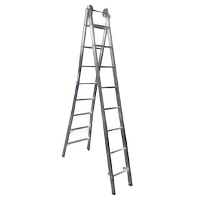 Escada Extensiva 4 em 1 2 x 8 Degraus em Alumínio-Real Escadas-Ex08