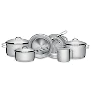 Conjunto Jogo Panelas 6pc Inox Fundo Triplo Tramontina Solar