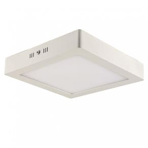 Plafon LED Sobrepor Quadrado 18W Blumenau 3000K Luz Amarela