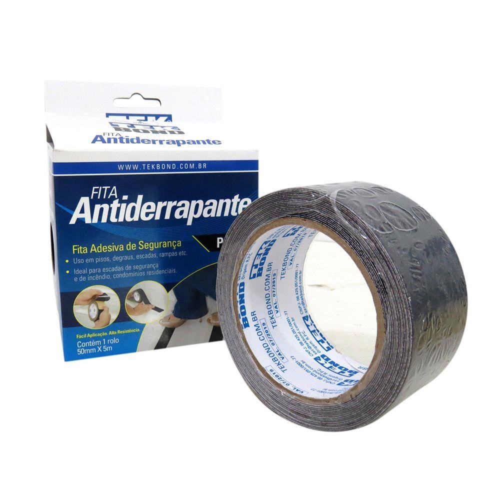 Fita Antiderrapante Preta Para Escadas Tekbond