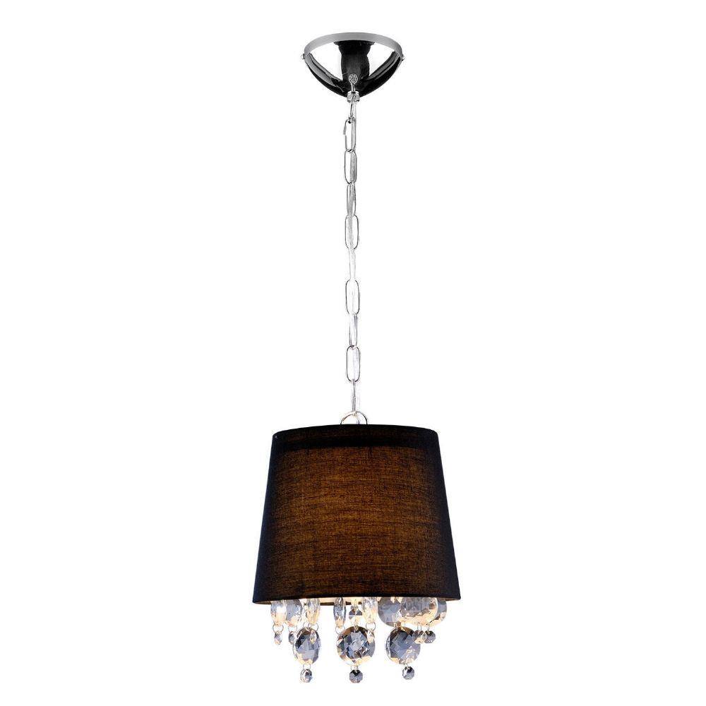 Pendente para 1 Lâmpada 22cm São Paulo Bronzearte Preto