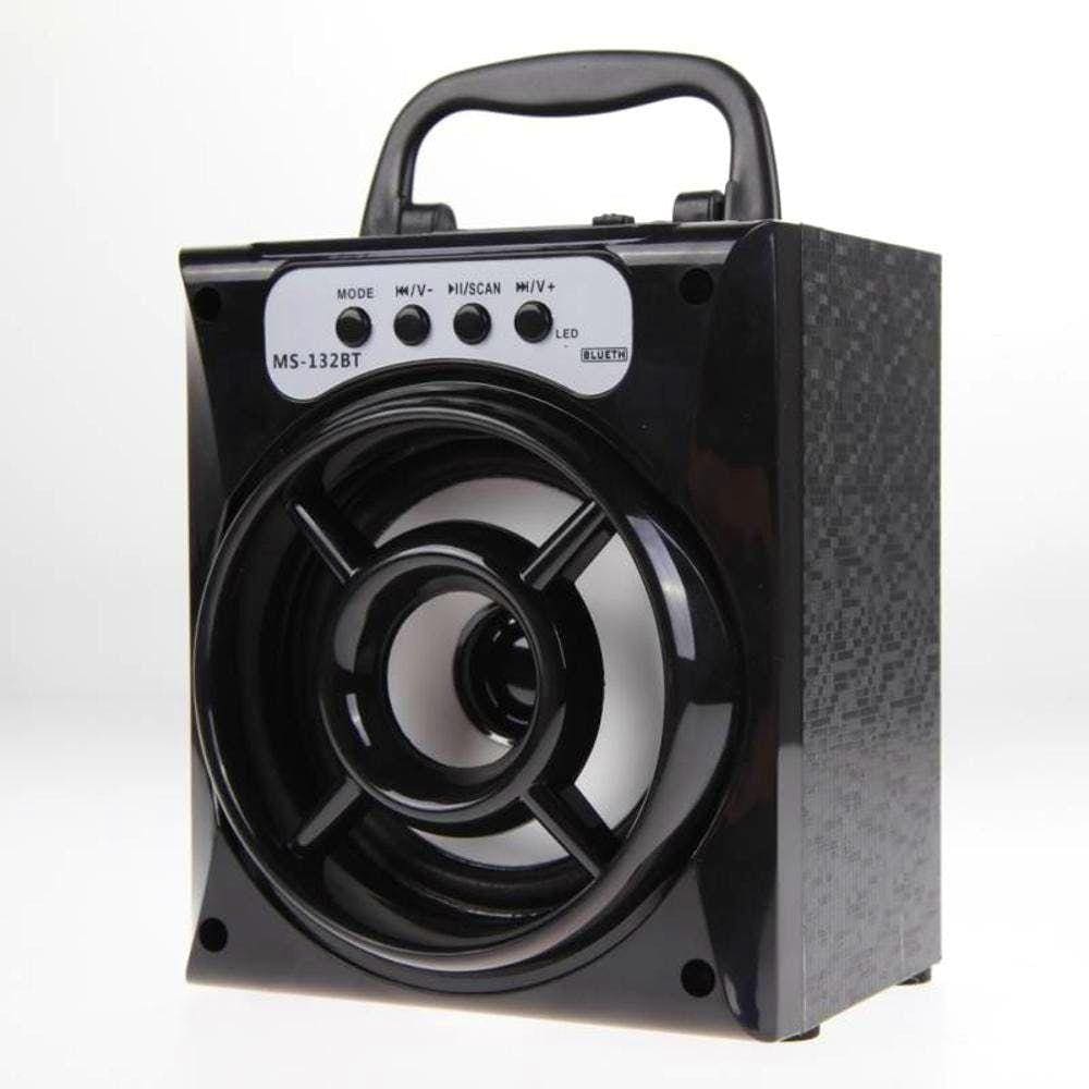 Caixa De Som Portátil Ms-132bt Rádio Fm Bluetooth USB Tf