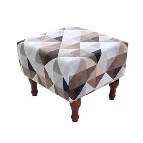 Puff Banqueta com Espuma 40x40cm Decorativo Quadrado Pés Madeira