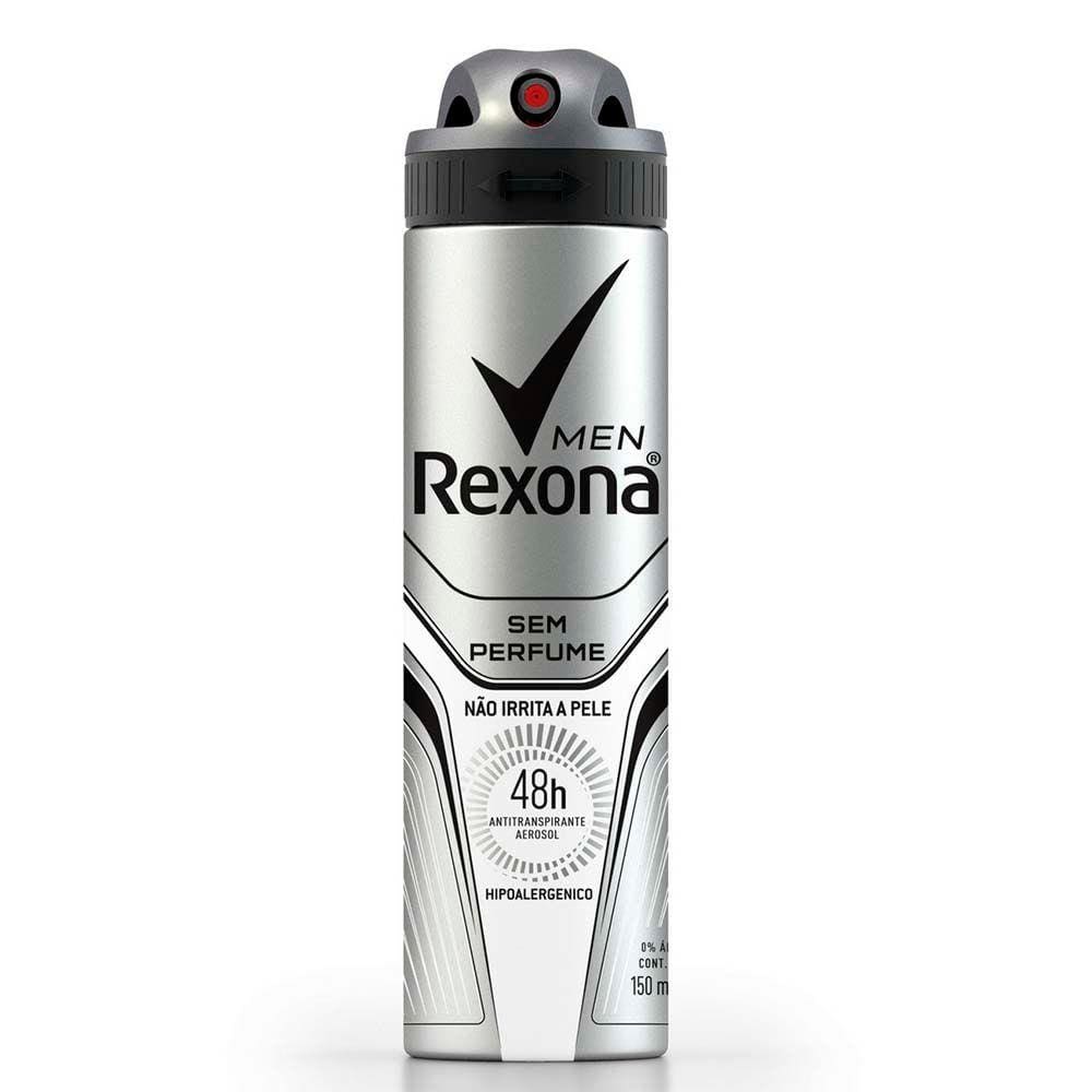 Desodorante Aerosol Rexona Sem perfume Masculino - 150ml