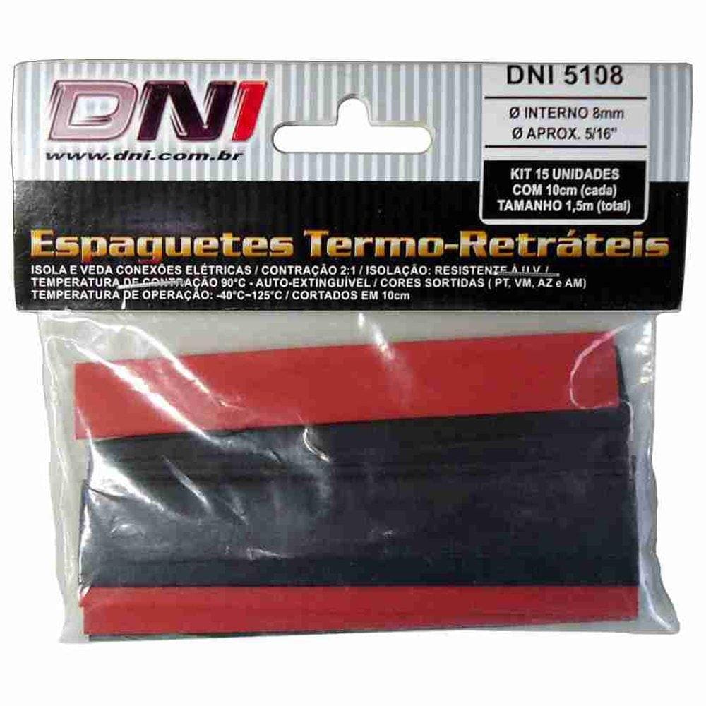 Espaguete Termo Retrátil 8Mm - Dni 5108