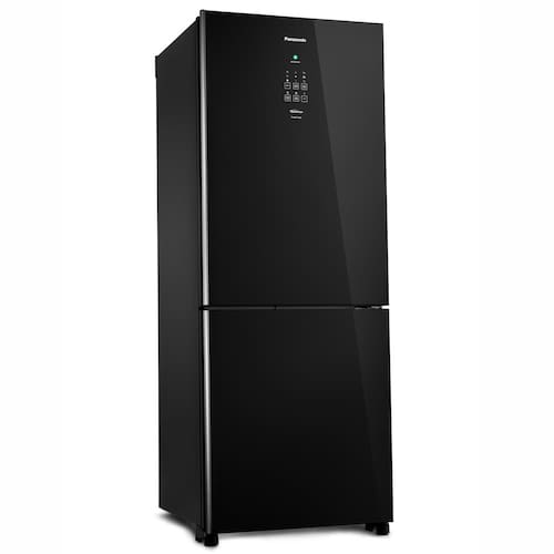 imagem-Geladeira Panasonic NR-BB53GV3B Frost Free com Porta de Vidro Preta - 425L - 110V