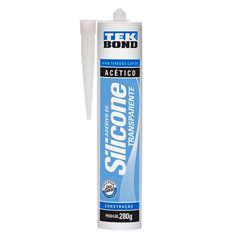 Silicone Transparente 280g para Uso Geral-TEKBOND-SILICO280