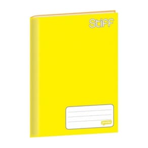 Caderno Brochura Universitário Capa Dura 96 Folhas Stiff Jandaia - Amarelo