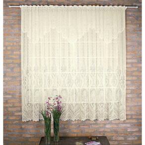 Cortina de Renda - Quarto e Sala - Elizabeth 3,00m x 2,20m - P/ Varão - Cortilester