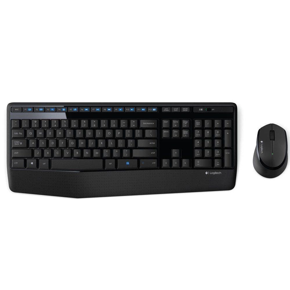Teclado e Mouse Sem Fio Logitech MK345 Preto