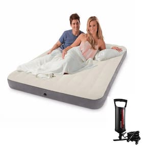 Colchão Inflável Casal Dura Beam Fiber Tech Com Bomba de Encher