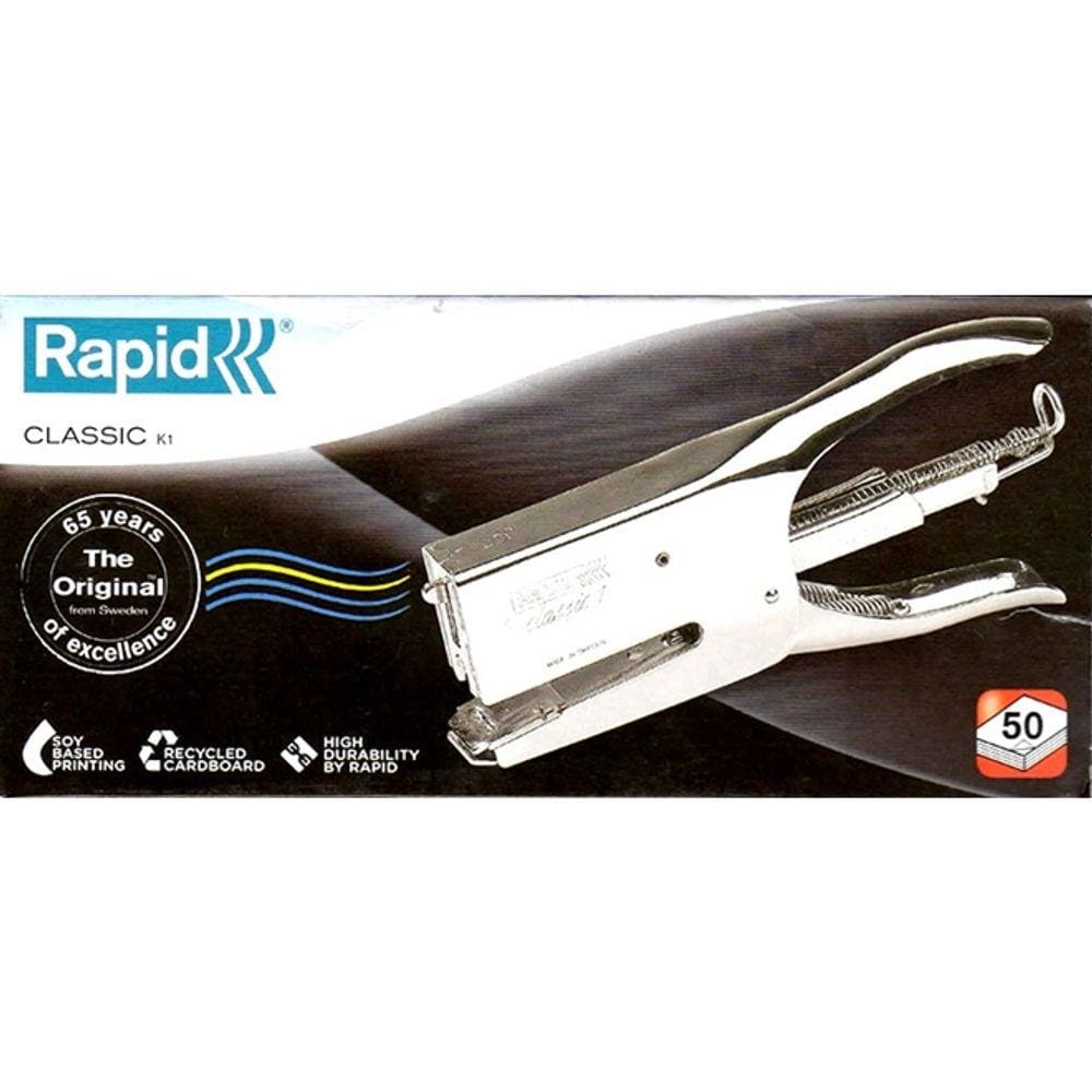 Grampeador Profissional Alicate para 50 Folhas 26/6 26/8 K1 Rapid