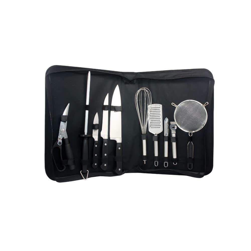 Kit para Churrasco com Estojo em Nylon - 10 Peças