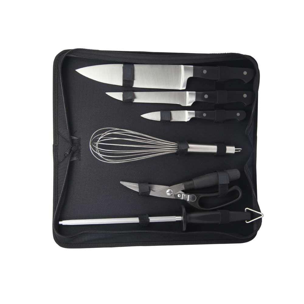 Kit para Churrasco com Estojo em Nylon - 6 Peças