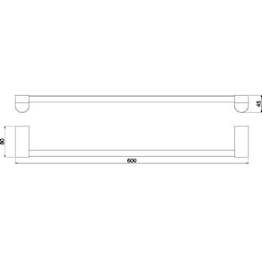 Toalheiro Barra 60 Cm Lorenlike - Lorenzetti