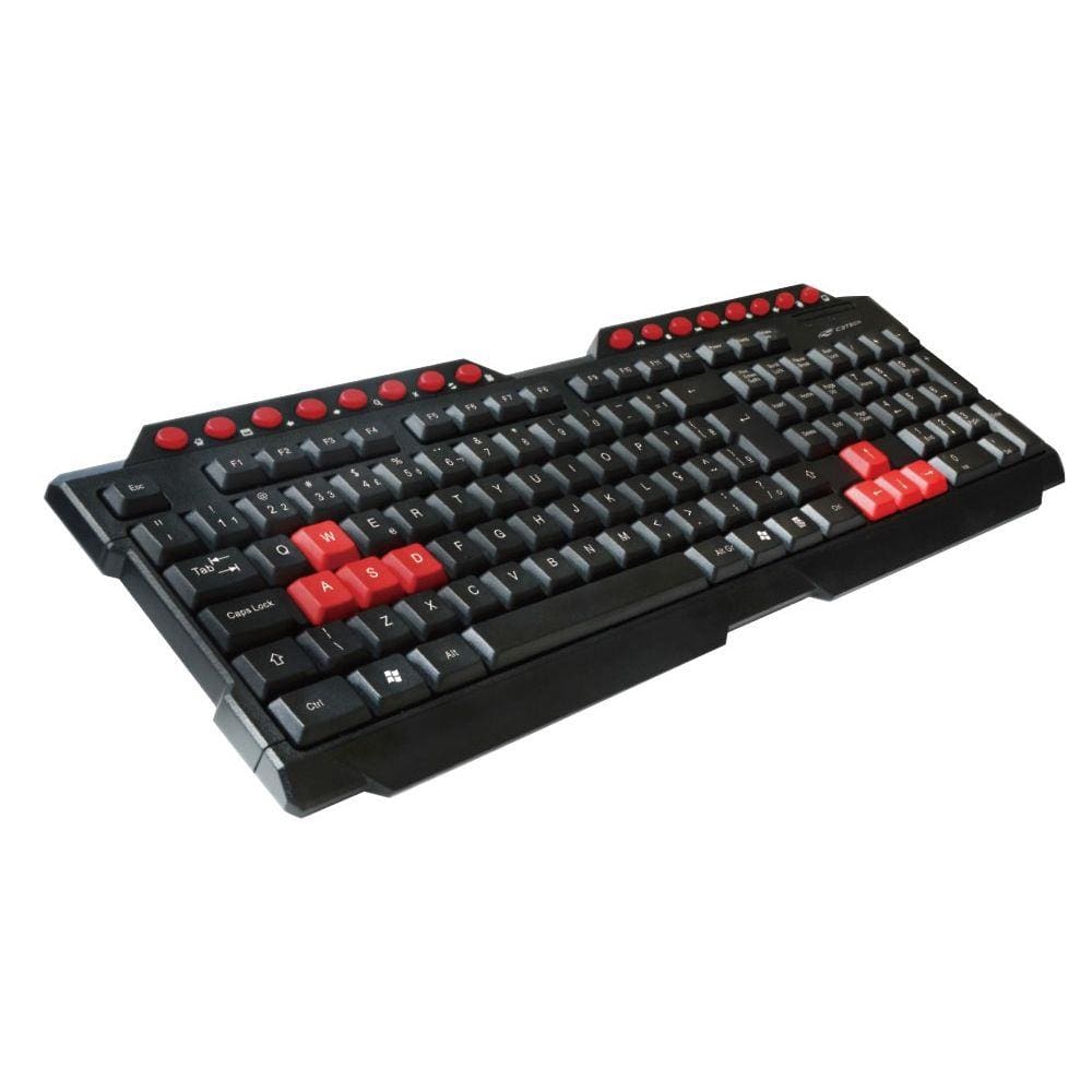 Teclado Gamer Multimídia Usb Preto e Vermelho Kg-10Bk C3tech