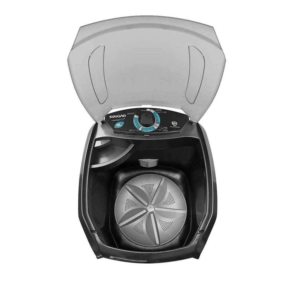 Lavadora Lavamax Eco 10 kg Suggar Preta