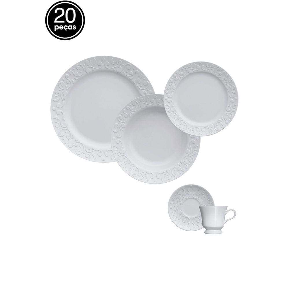 Aparelho de Jantar 20 Peças Germer Tassel