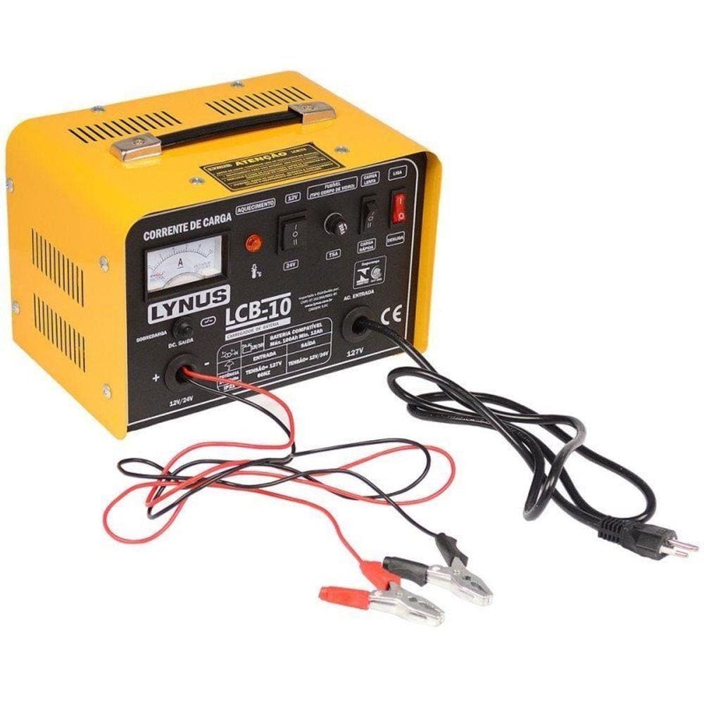 Carregador De Bateria Lcb-10 Até 100Ah 12/24V - Lynus