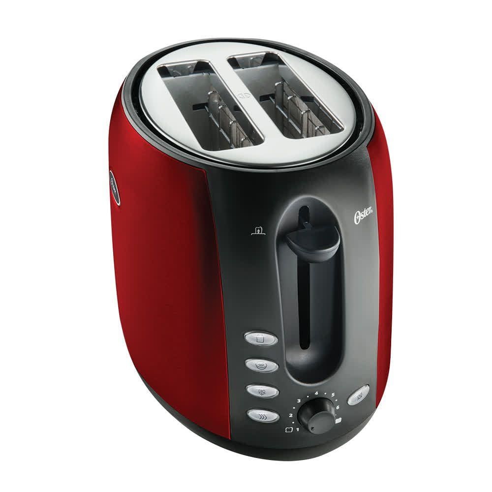 Torradeira Oster de Aço Inox Vermelha - 110V