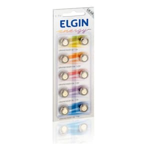 Bateria Elgin LR54/ AG10/LR1130 1.5V Alcalina C/10 Unidades