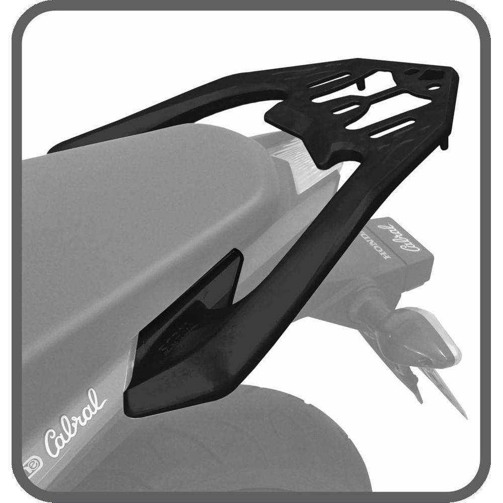 Suporte superior baú liga leve preto Honda CB Twister 250 2015 em diante - Scam