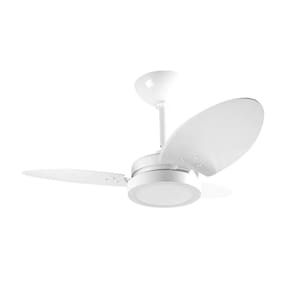 Ventilador De Teto Ventura Led 3 Pás Branco 130W Tron