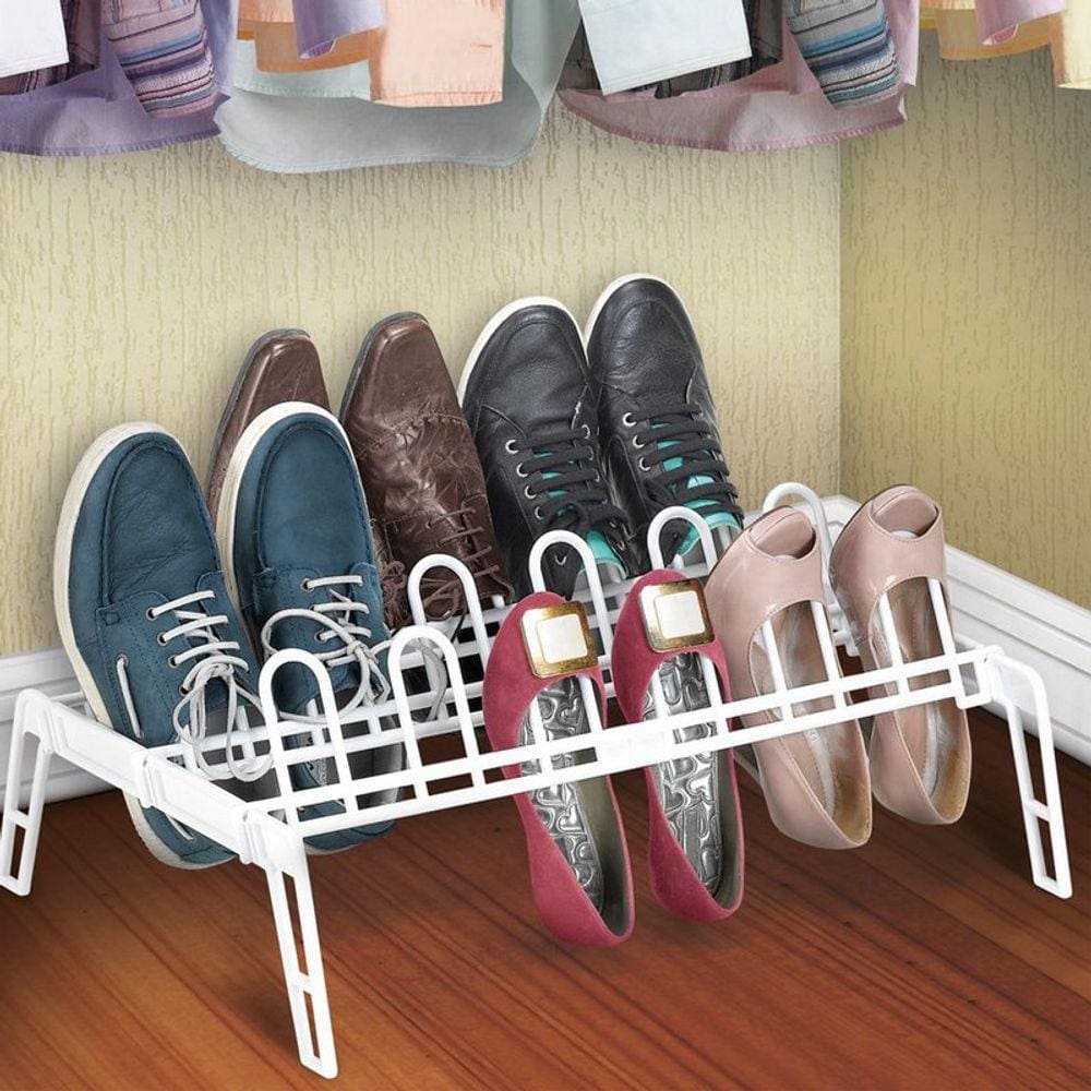 Sapateira Para 9 Pares De Sapatos Branco - Secalux