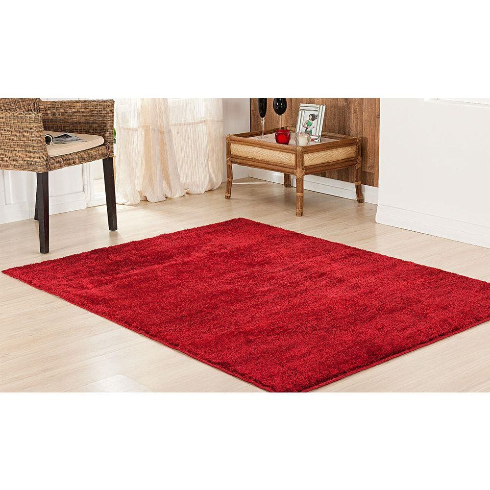 Tapete Sala Quarto Vermelho 200 x 250 Classic Cereja