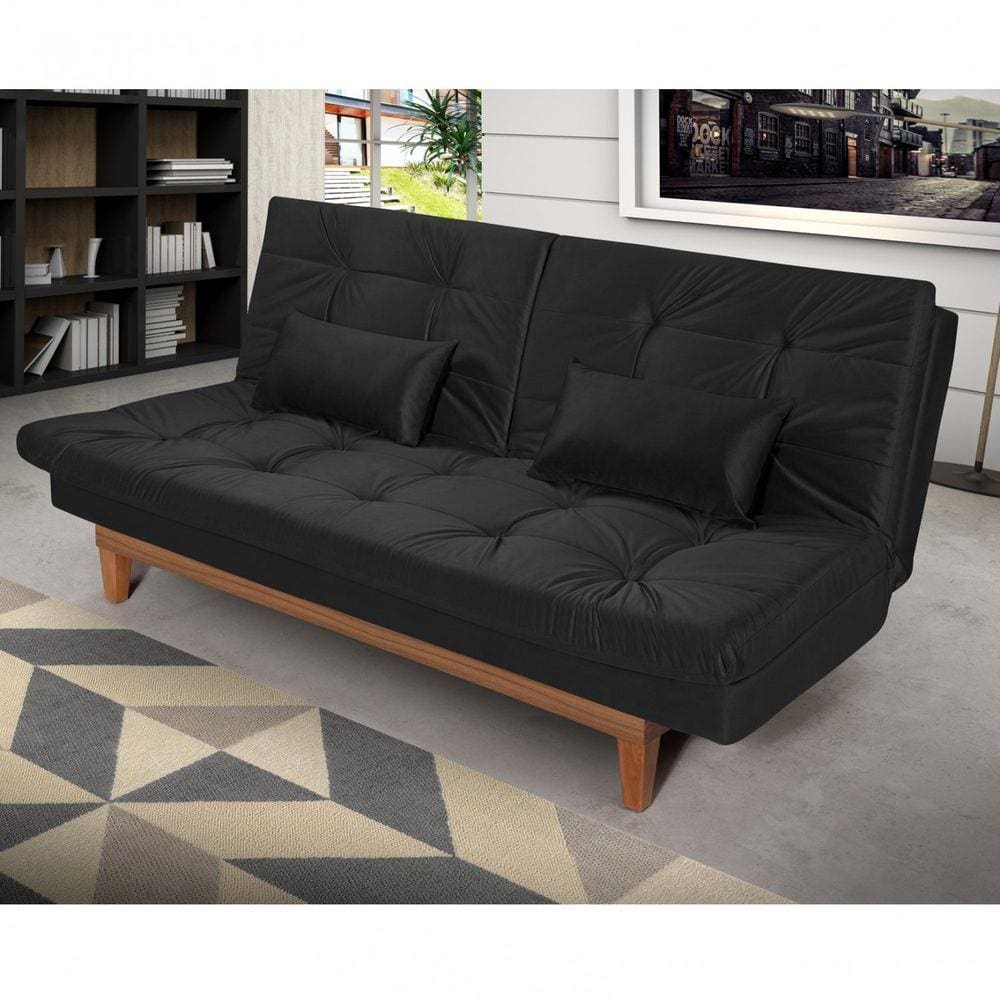 Sofá Cama 3 Lugares Pratic Espresso