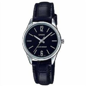 Relogio Casio Feminino Ltp-v005l 1bu Prata Couro Analogico