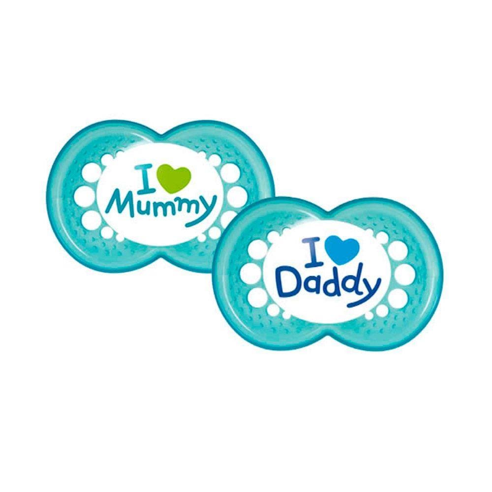 Chupeta De Silicone - Mom & Dad - Boys - 6M